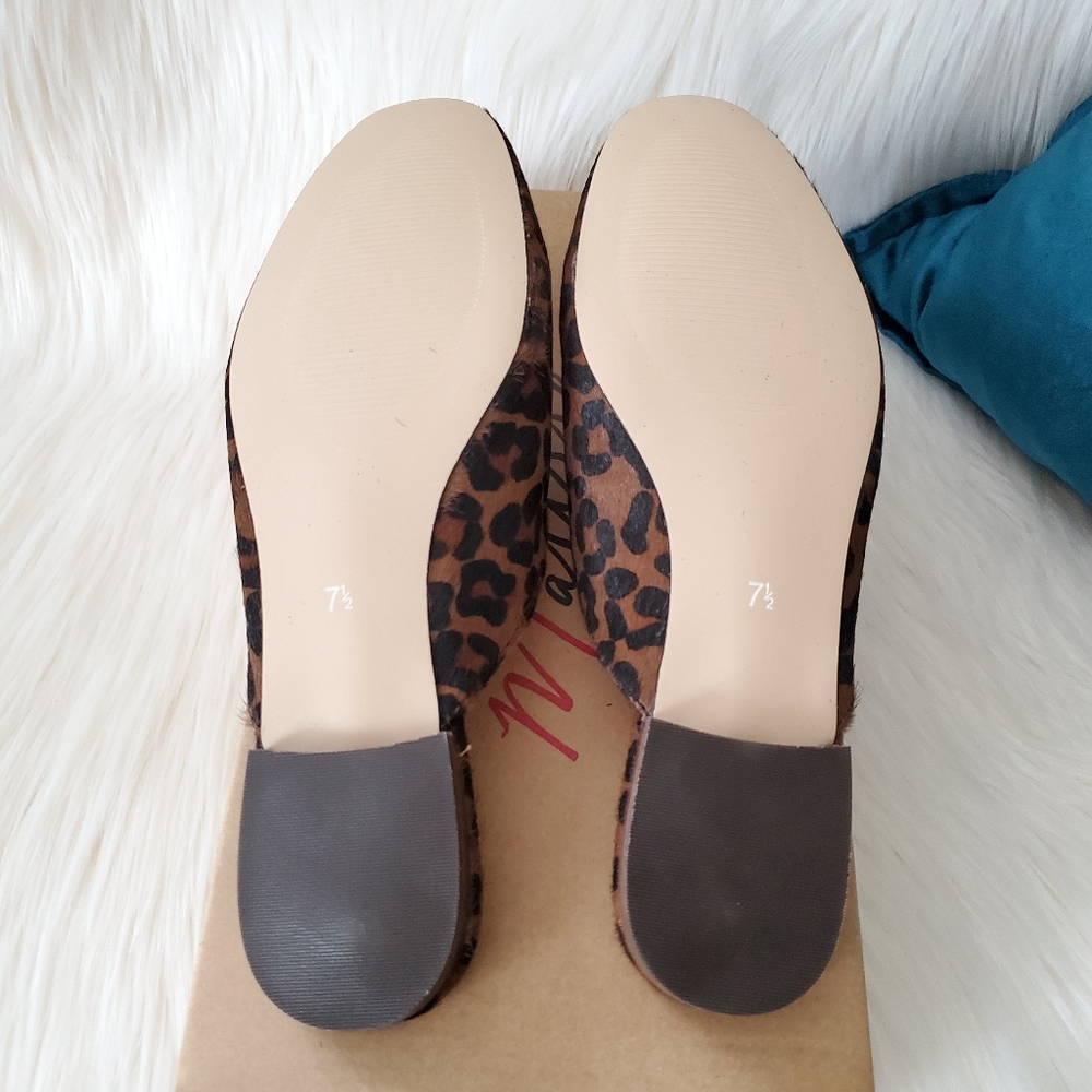 NEW Matisse Zip-It Dark Brown Leopard Mules - Picture 7 of 10